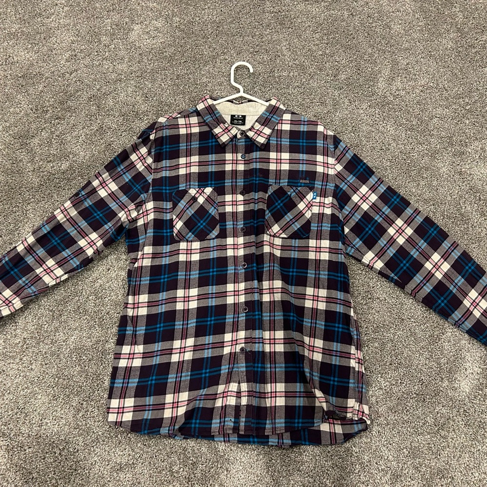 Plaid Button-Up Shirt